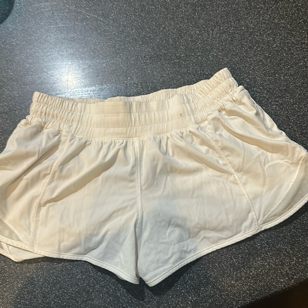 Hotty Hot White Lululemon Shorts